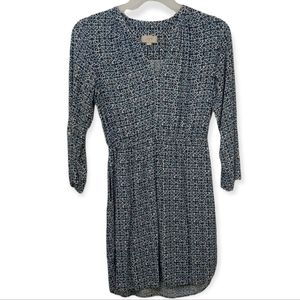 Loft Outlet Midi Dress Women's Size Small Blue White